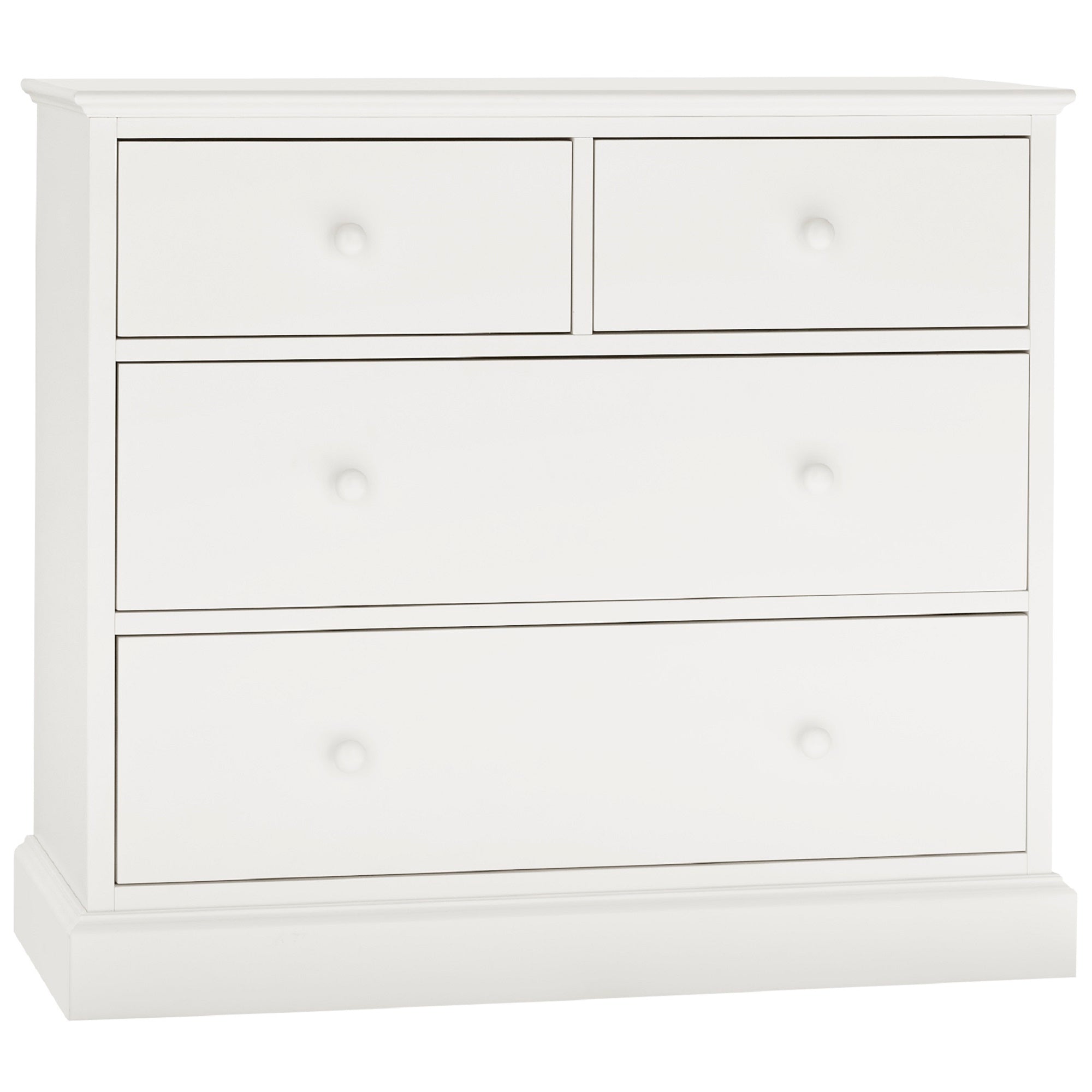 Ashby White 2 over 2 Drawer Chest