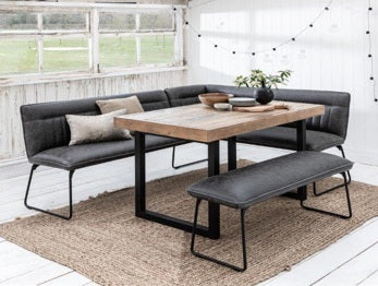 Cooper Corner Bench Grey