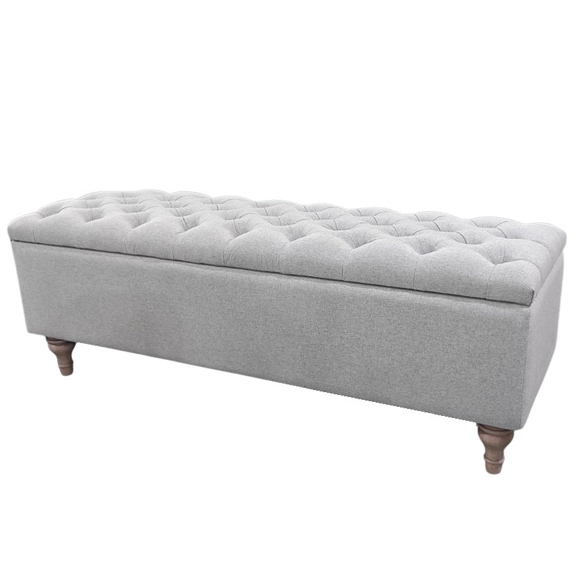 Cara Blanket Box - Grey
