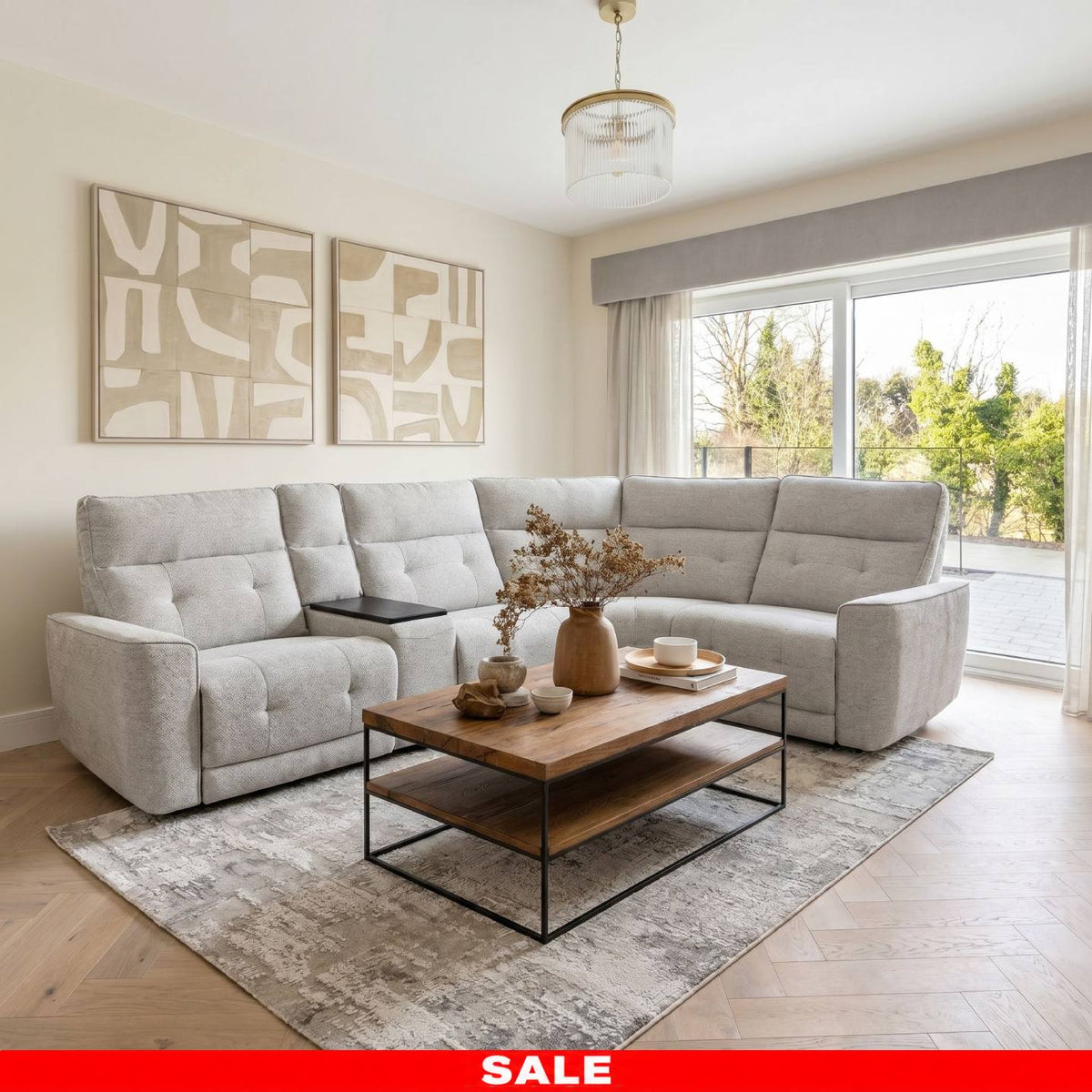 Jessie Corner Sofa - with Soundbar