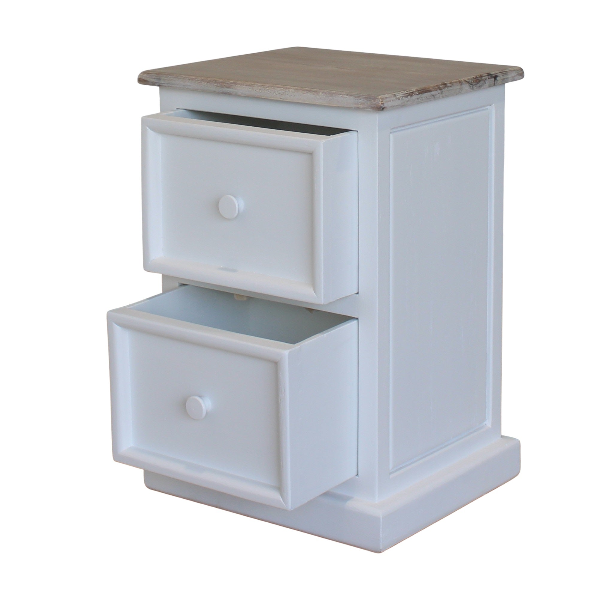 Maldon White Bedside Table