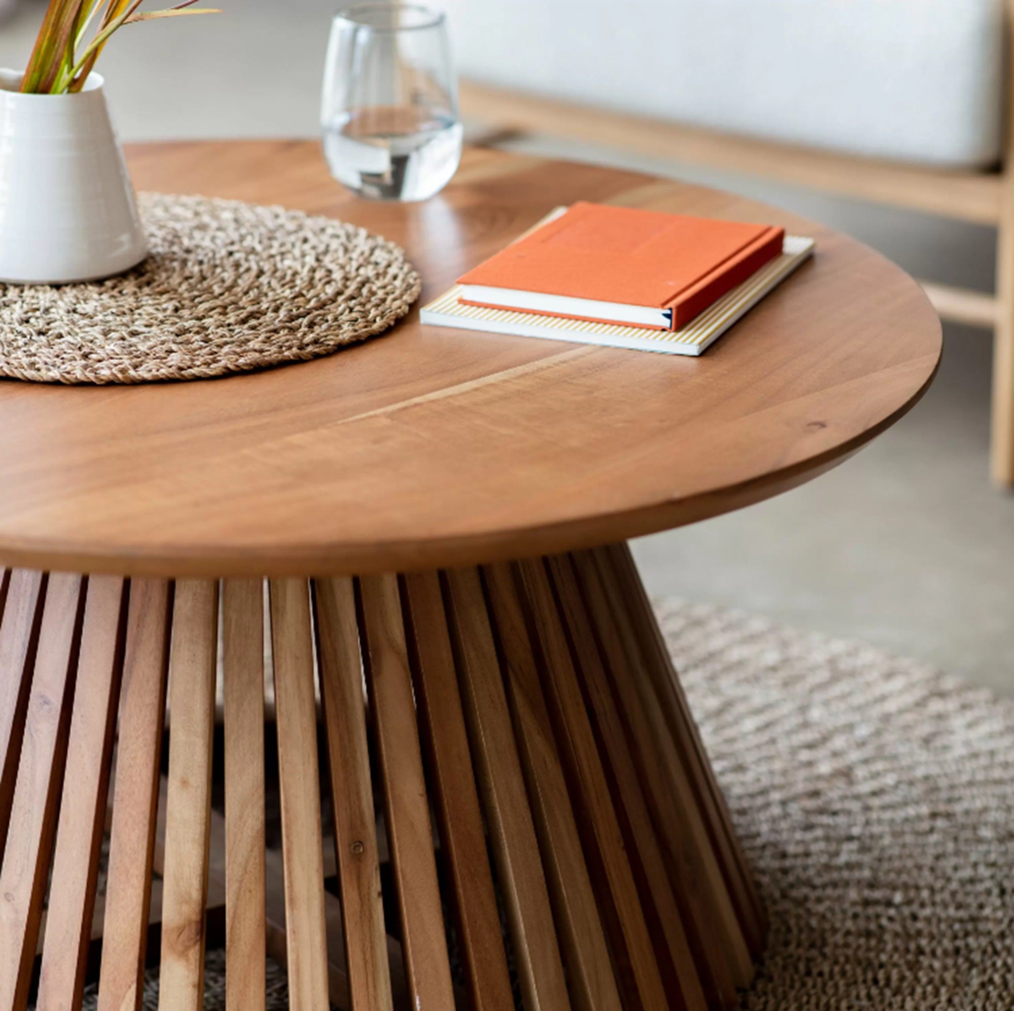 Marcia Slatted Acacia Coffee Table