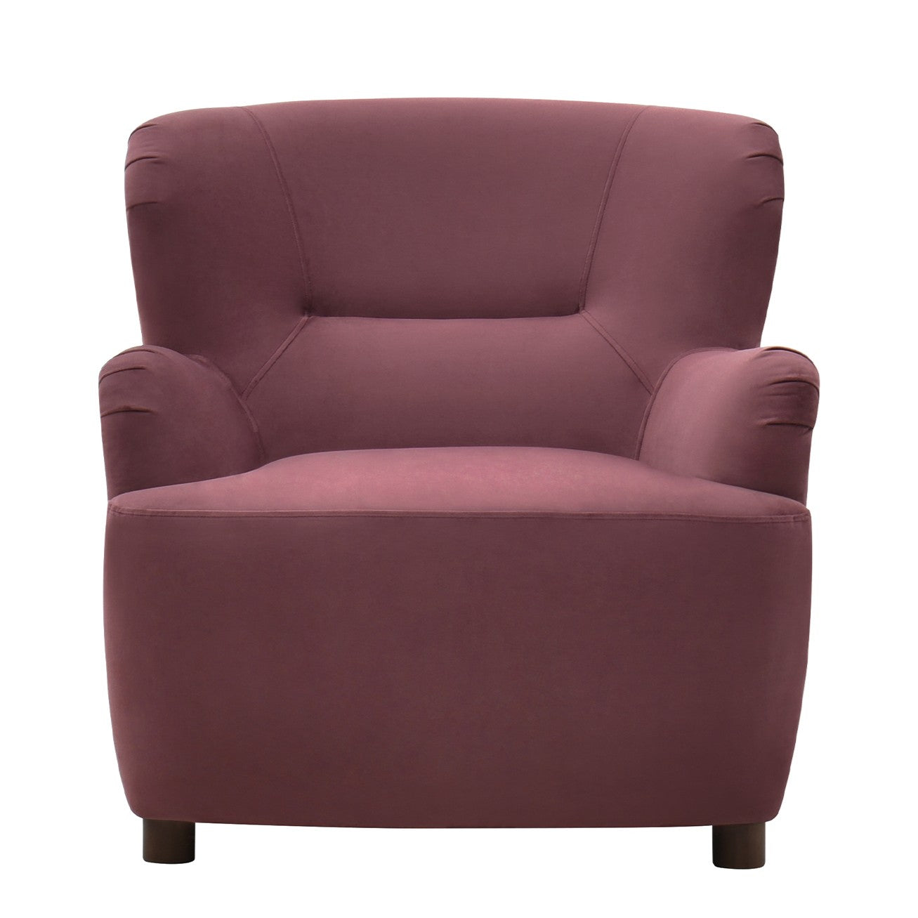 Lauren Accent Chair Wine Burgundy Velvet