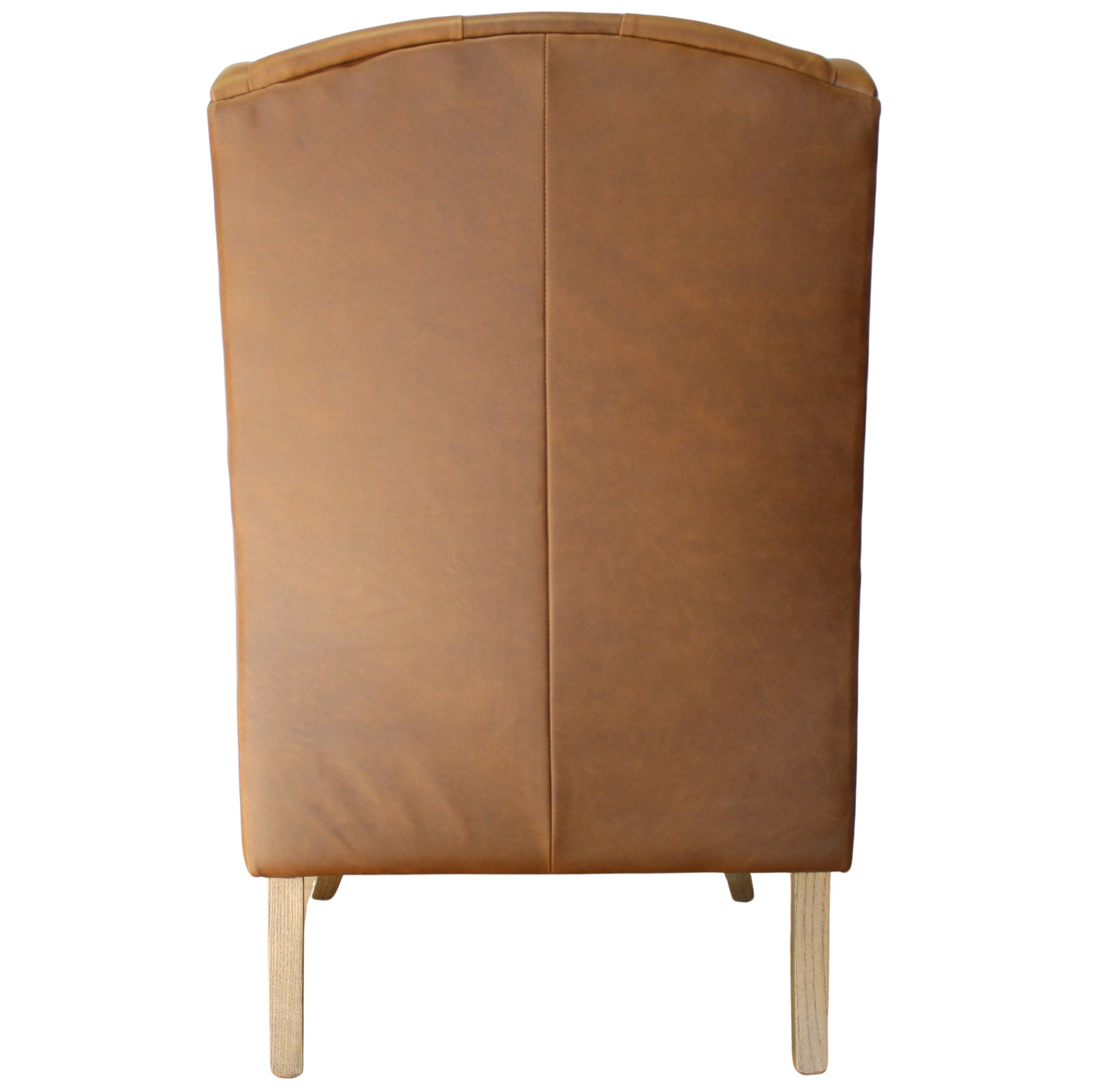 Parker Leather Winged Armchair