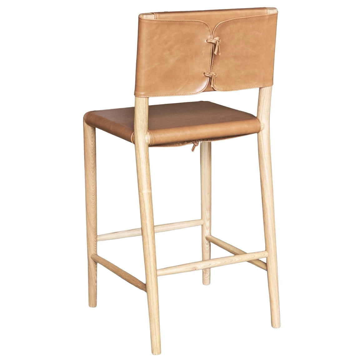 Tanner Top Grain Leather Counter Stool