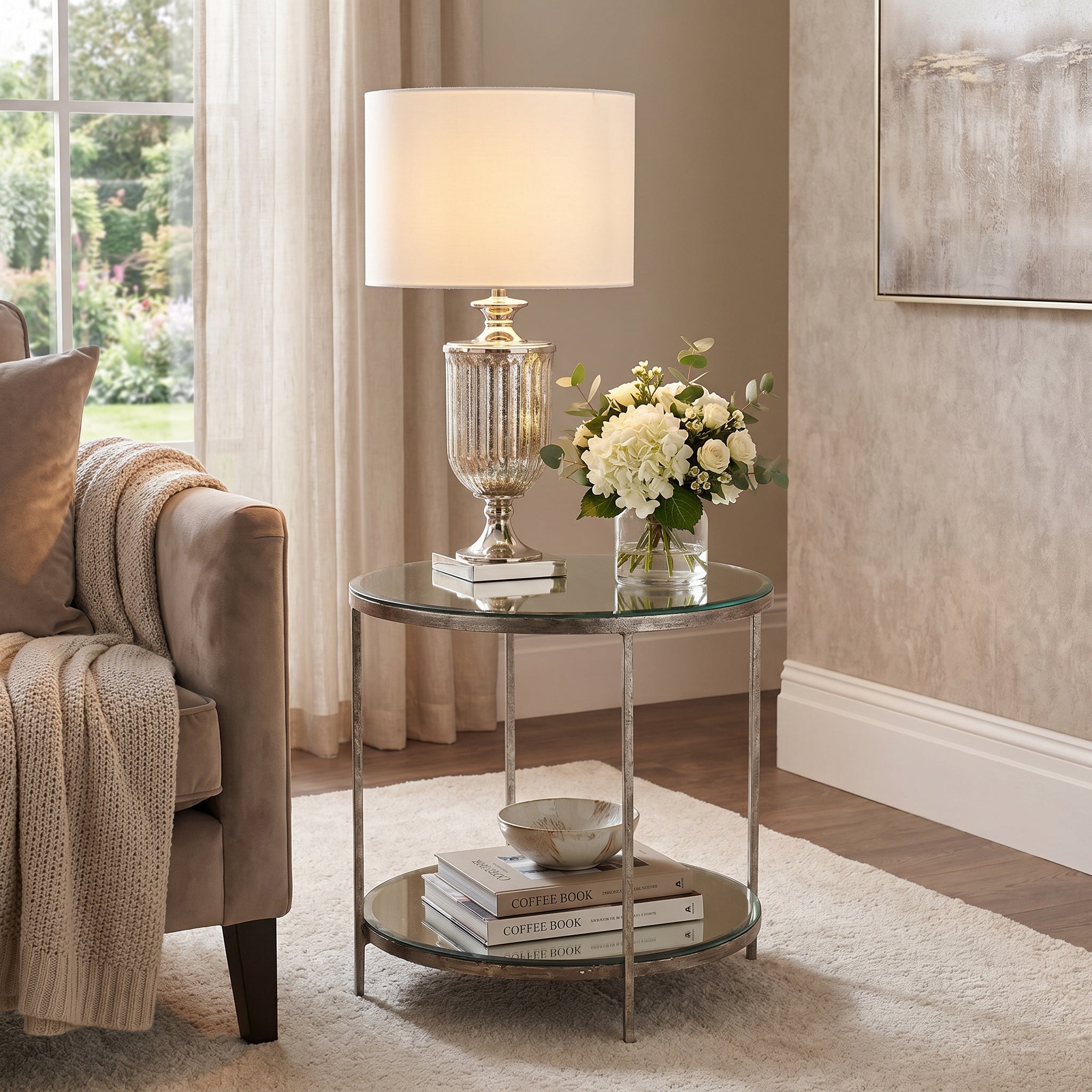 Bronson Side Table Silver