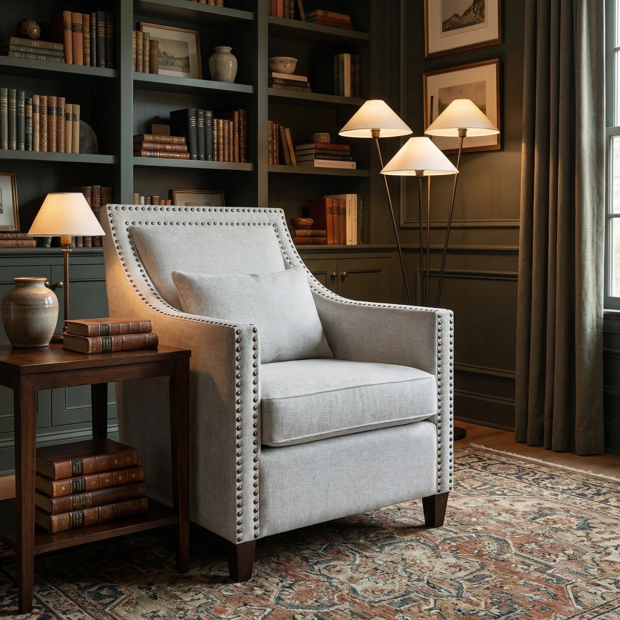 Catherine Accent Chair Cream