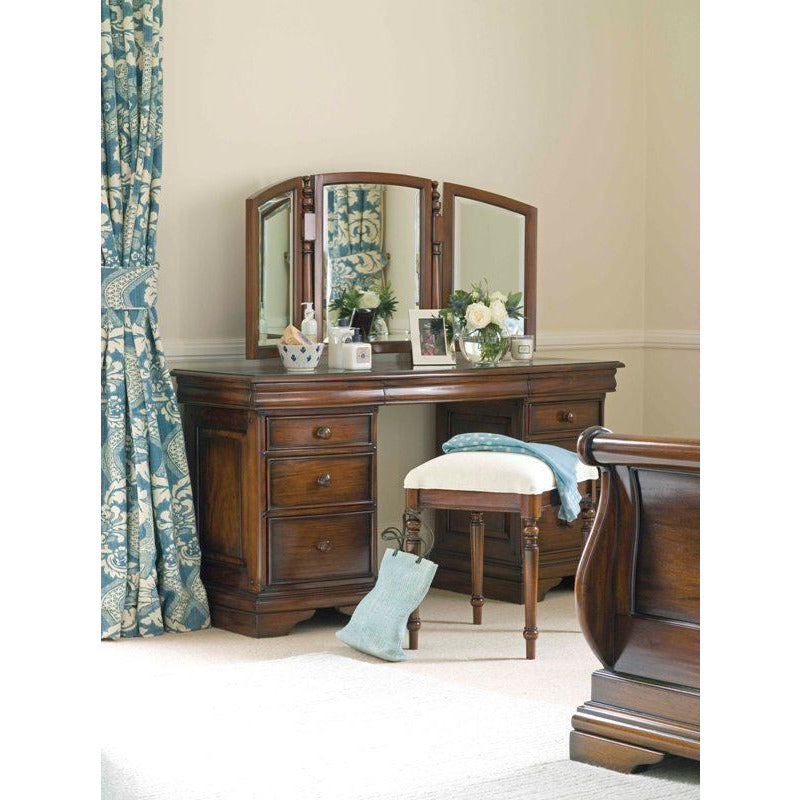 Normandie Dressing Table With Triple Mirror from Upstairs Downstairs Furniture in Lisburn, Monaghan and Enniskillen