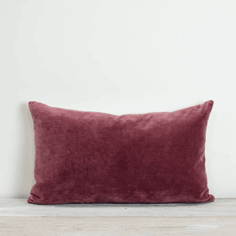 Misi Velvet Cushion Pomegranate