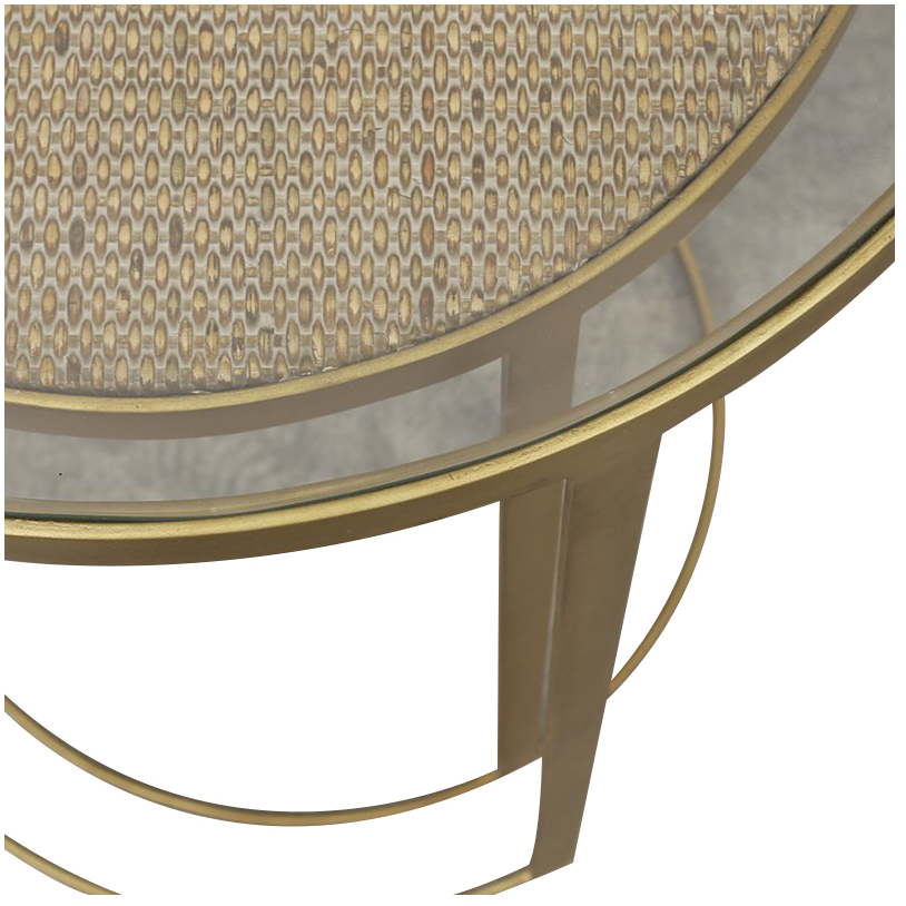 Arizona Gold Nest | soft gold frame | side table | lamp table