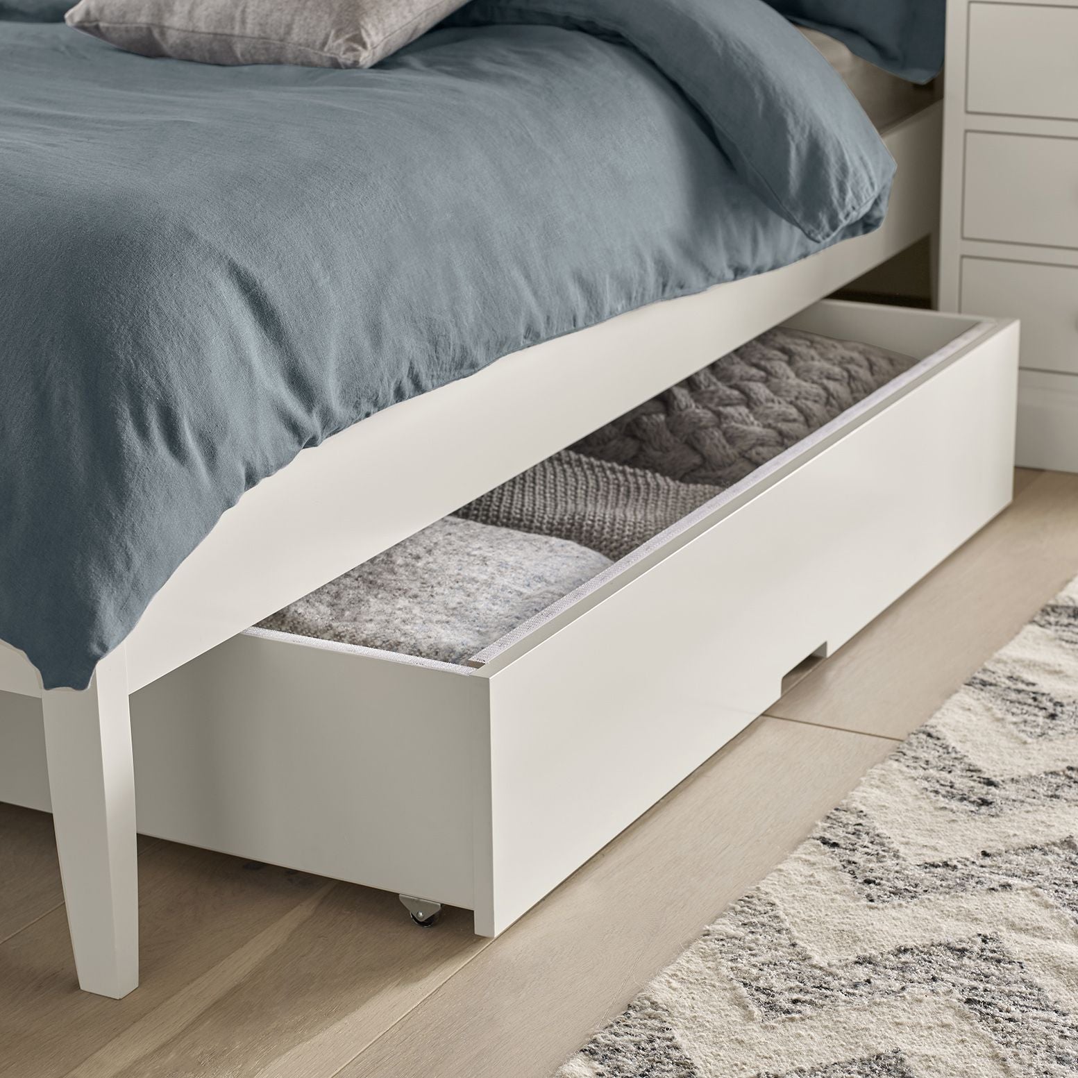 Ashby White 4ft Small Double Bed Frame from Upstairs Downstairs Furniture in Lisburn, Monaghan and Enniskillen | bedframe