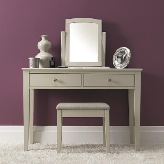 Ashby Soft Grey Vanity Mirror from Upstairs Downstairs Furniture in Lisburn, Monaghan and Enniskillen