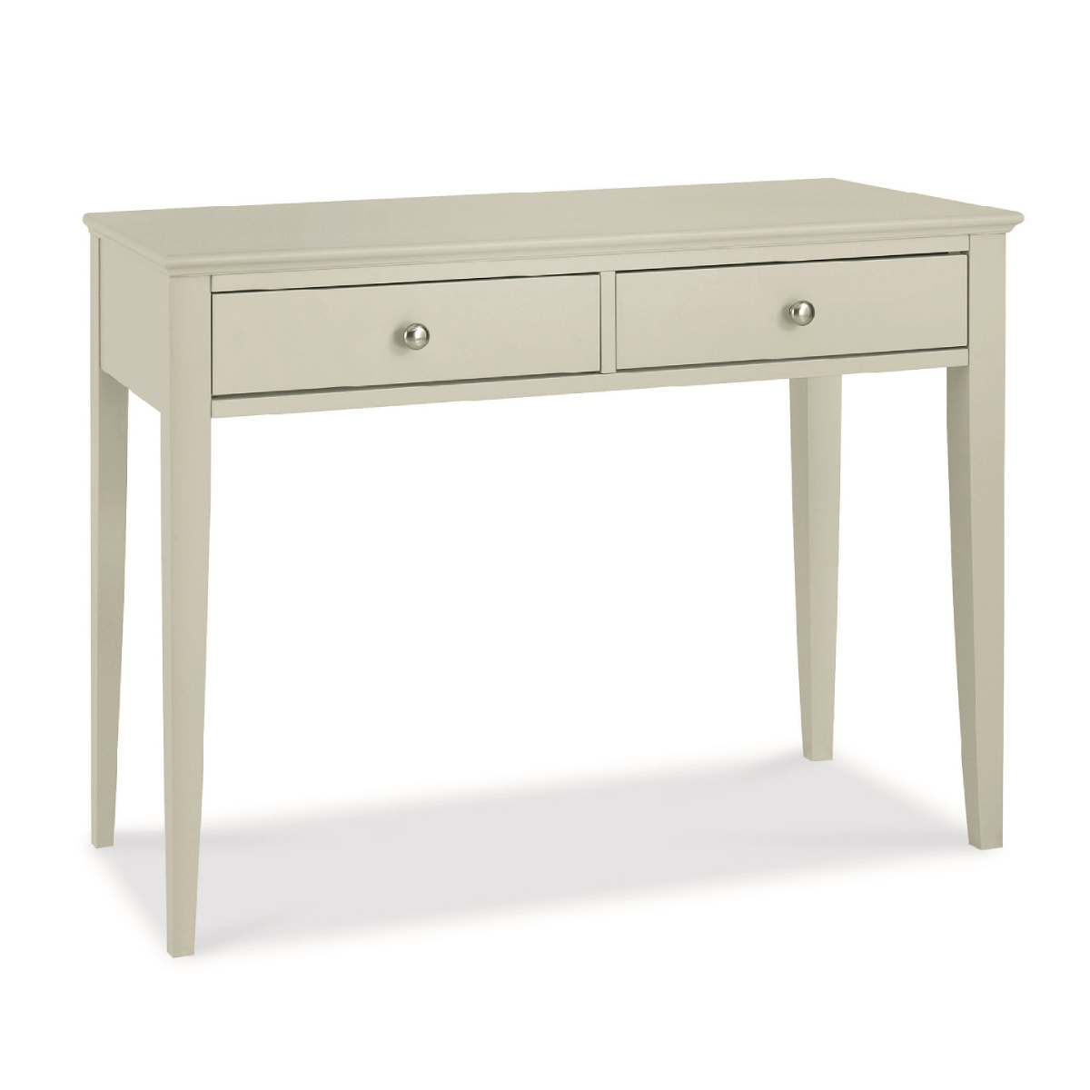 Ashby Soft Grey Dressing Table | grey dressing table | 2 drawer dressing table