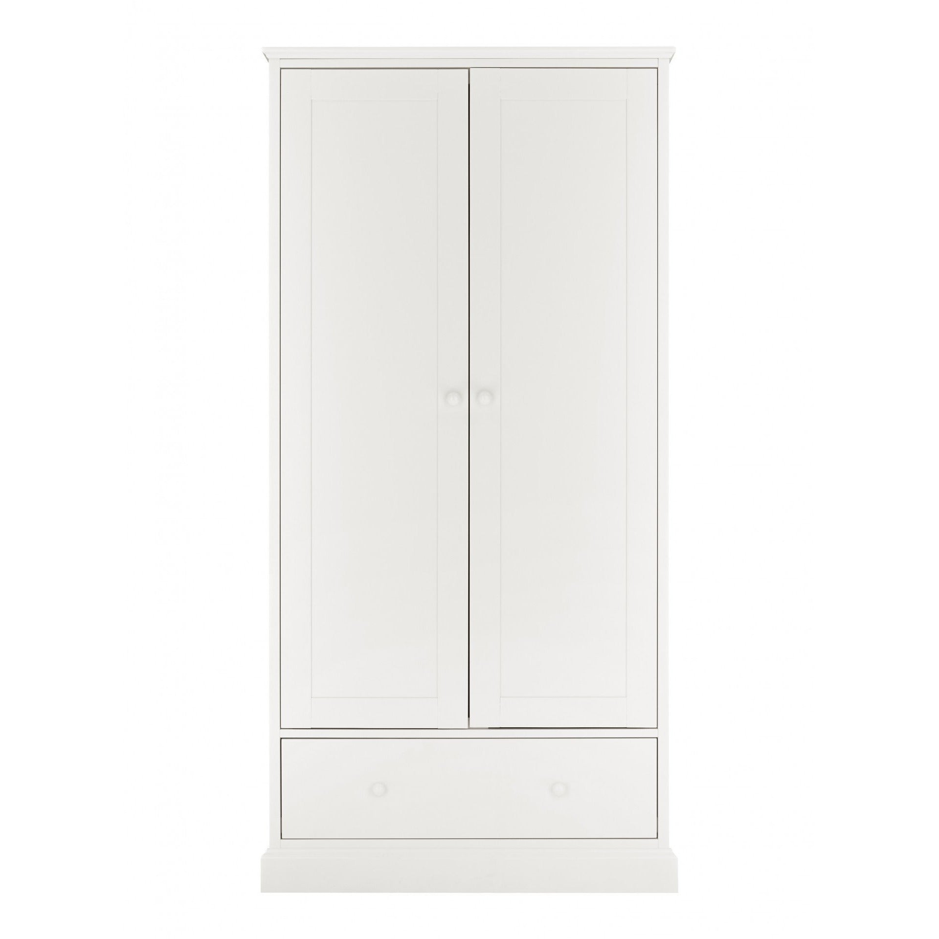 Ashby White Double Wardrobe from Upstairs Downstairs Furniture in Lisburn, Monaghan and Enniskillen