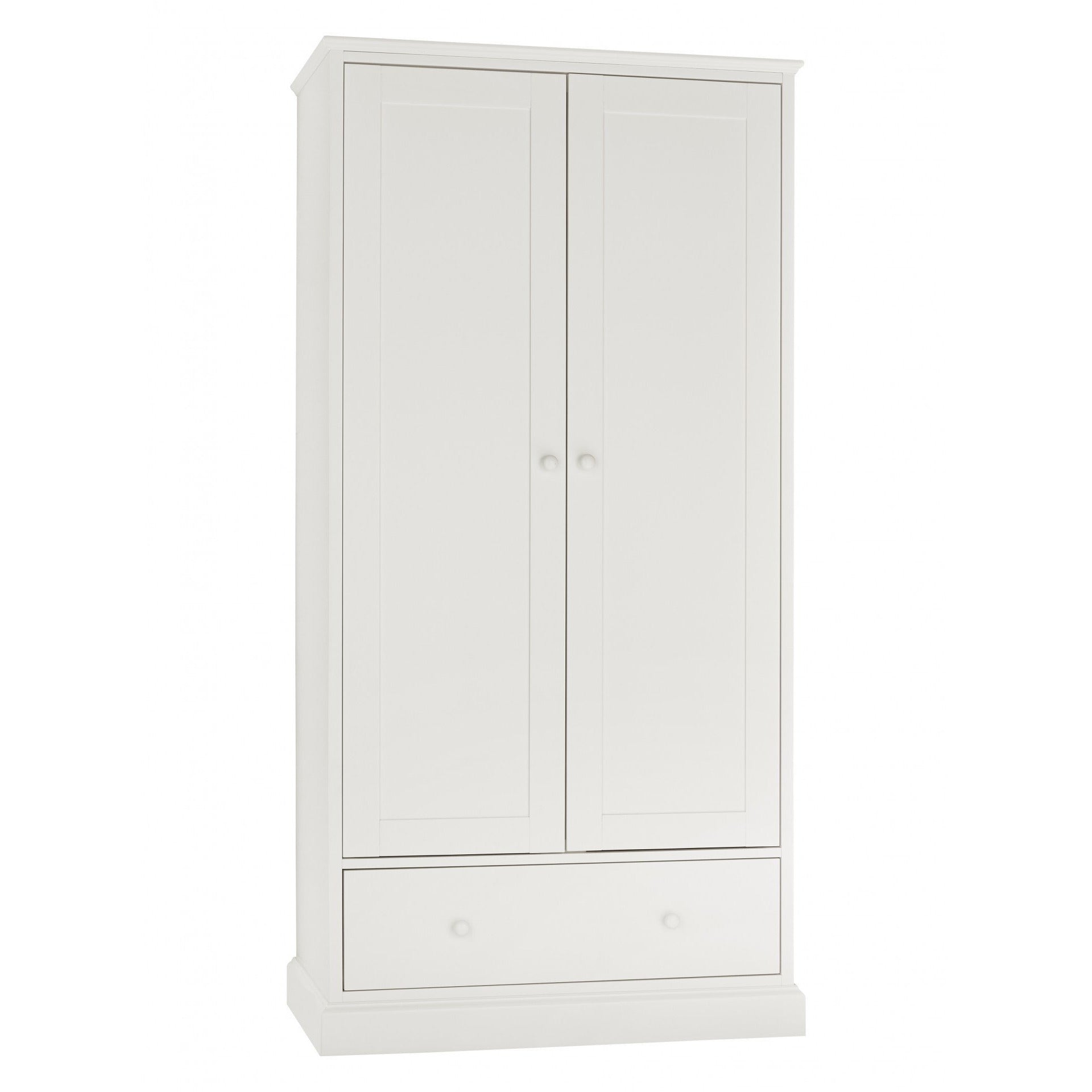 Ashby White Double Wardrobe from Upstairs Downstairs Furniture in Lisburn, Monaghan and Enniskillen