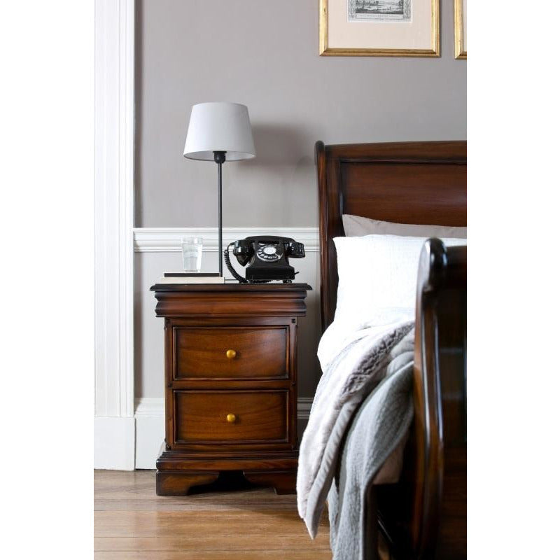 Normandie 2 Drawer Bedside Table from Upstairs Downstairs Furniture in Lisburn, Monaghan and Enniskillen