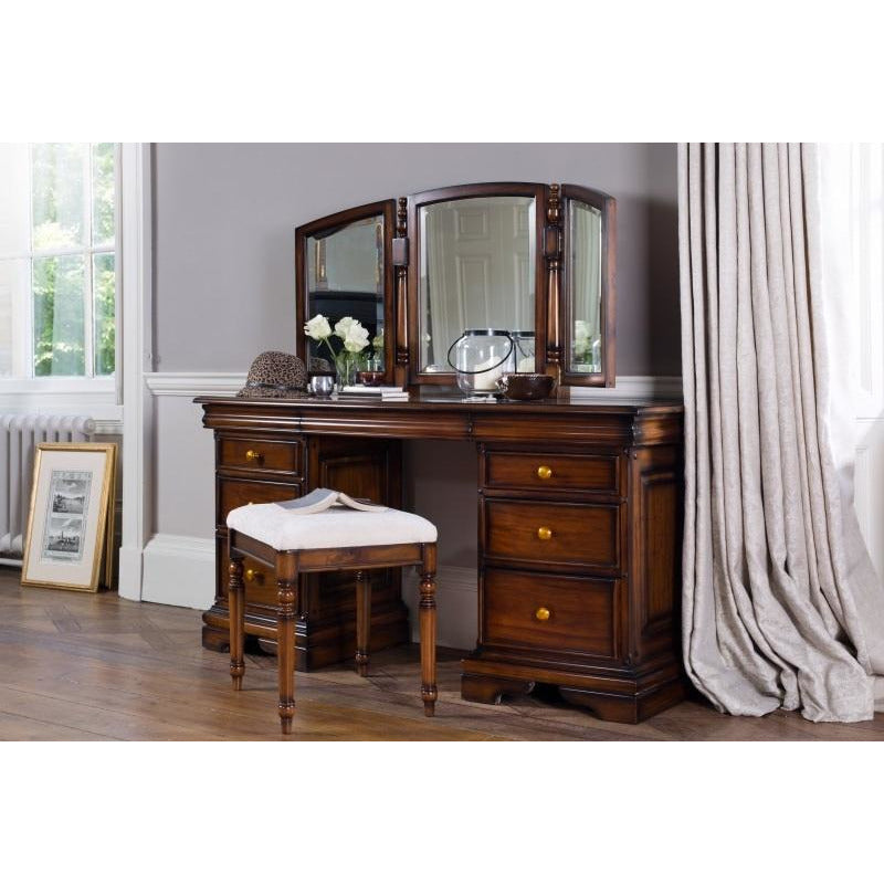Normandie Dressing Table With Triple Mirror from Upstairs Downstairs Furniture in Lisburn, Monaghan and Enniskillen