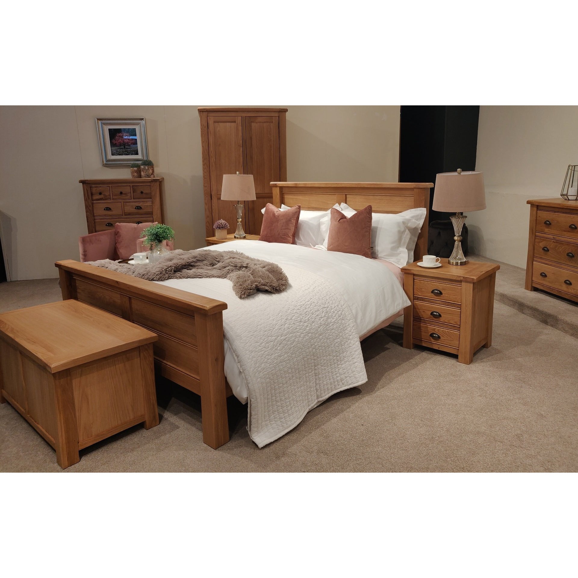 Oak double beds on sale for sale