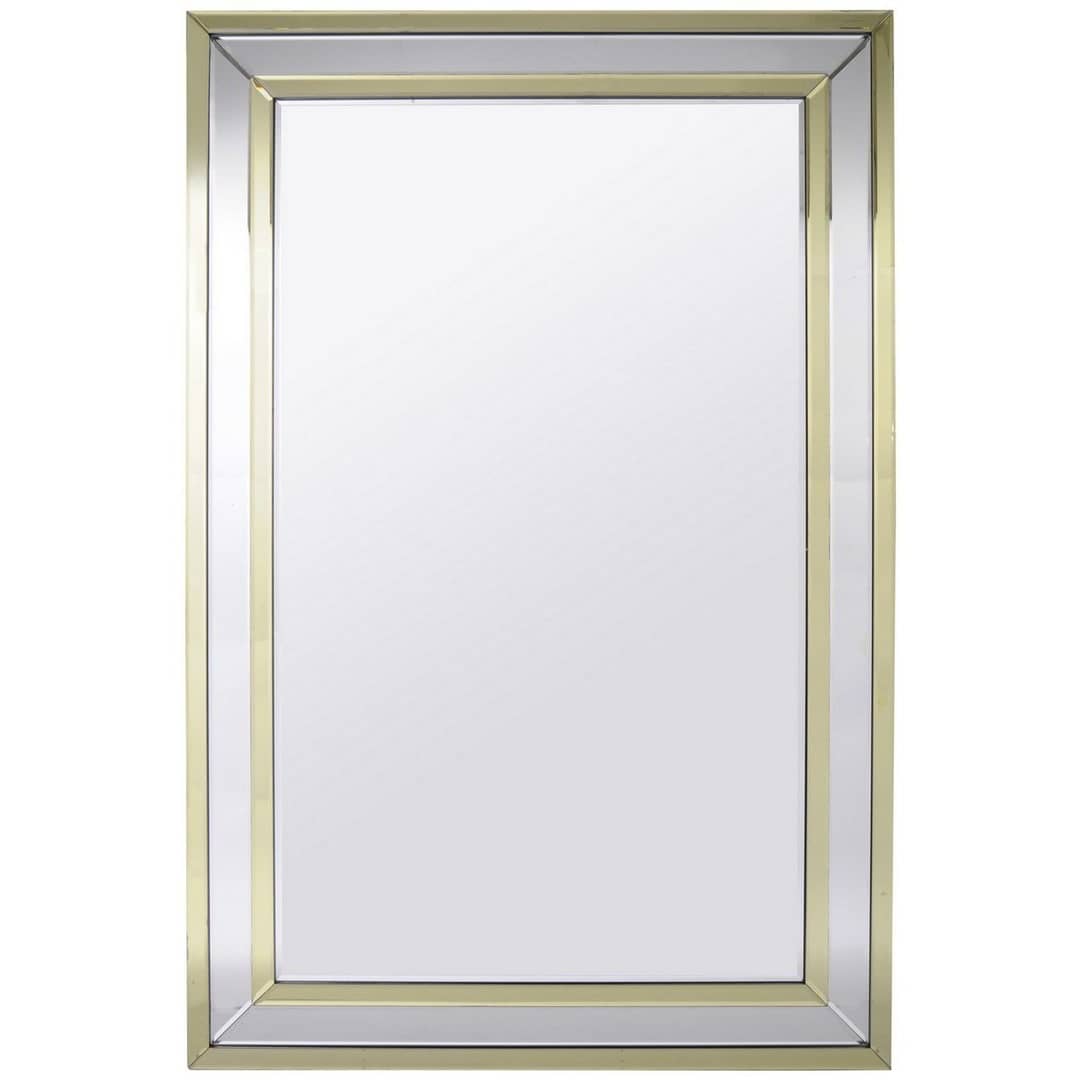 Champagne And Silver Rectangular Mirror