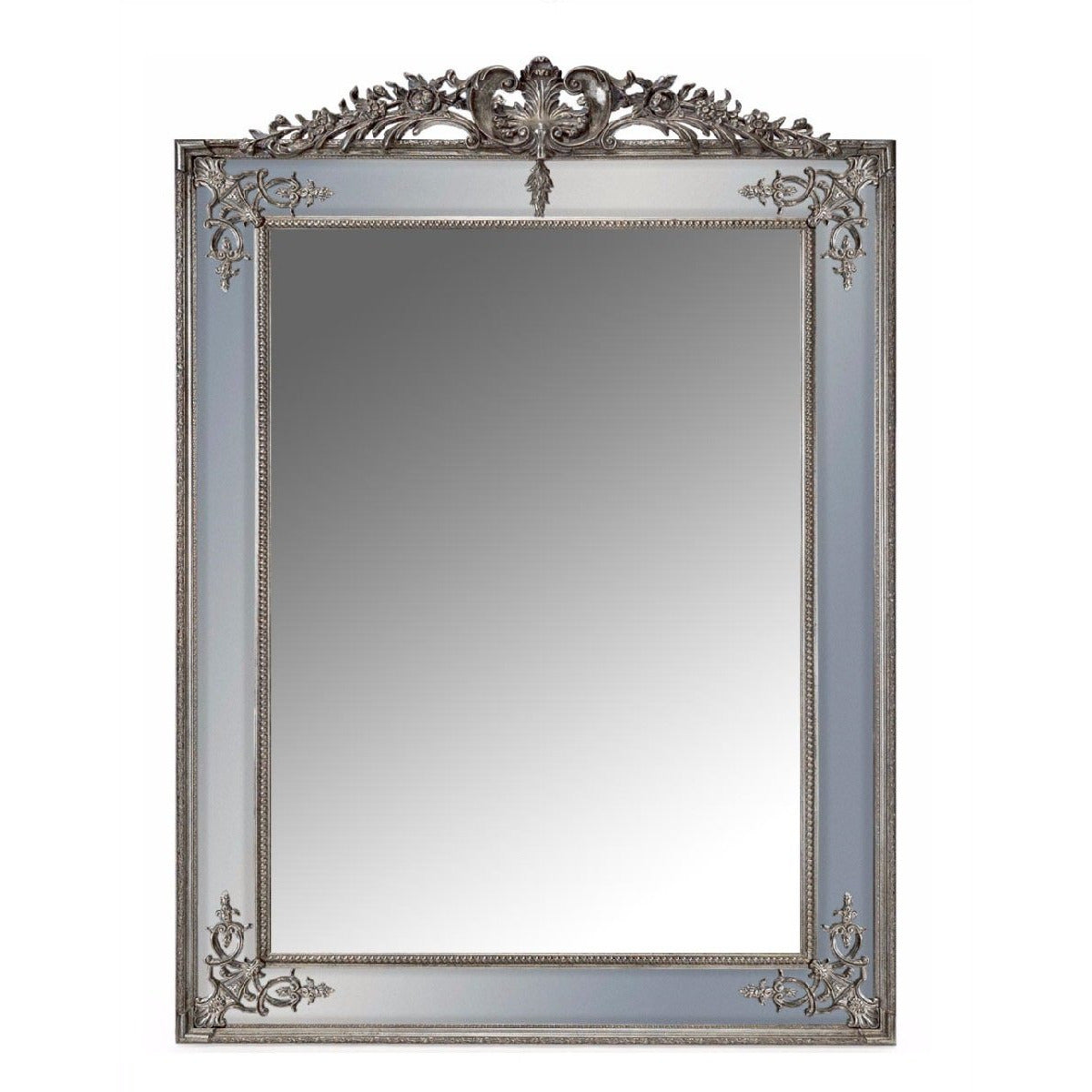 Extra Large Silver Crested Mirror from Upstairs Downstairs Furniture in Lisburn, Monaghan and Enniskillen