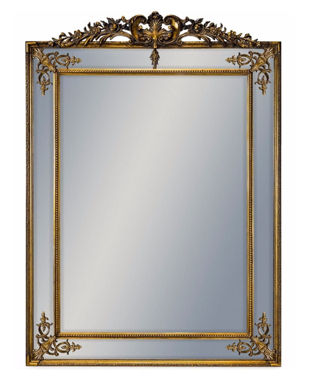 Extra Large French Crested Mirror