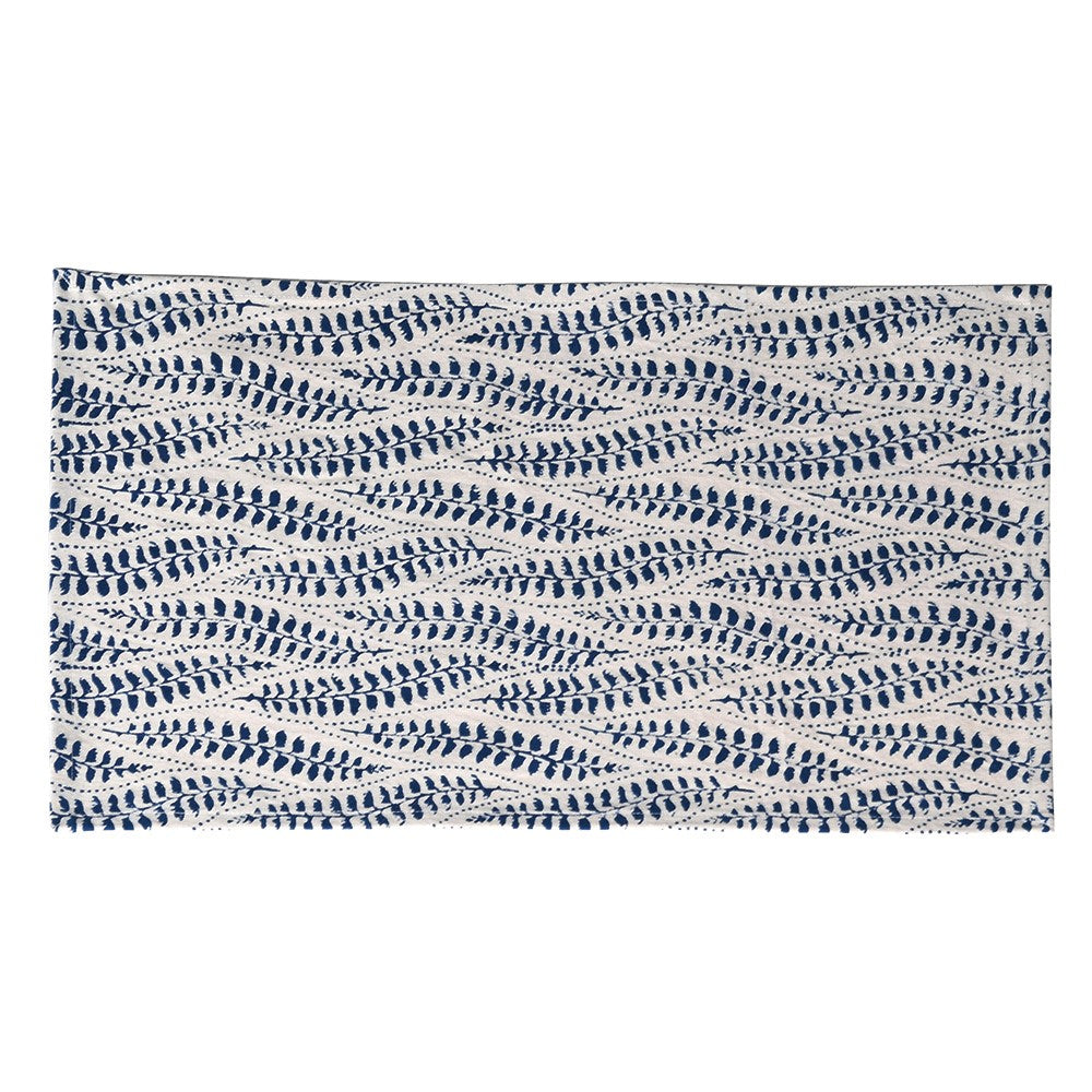 Handprinted Blue Ecru Fabric Placemat