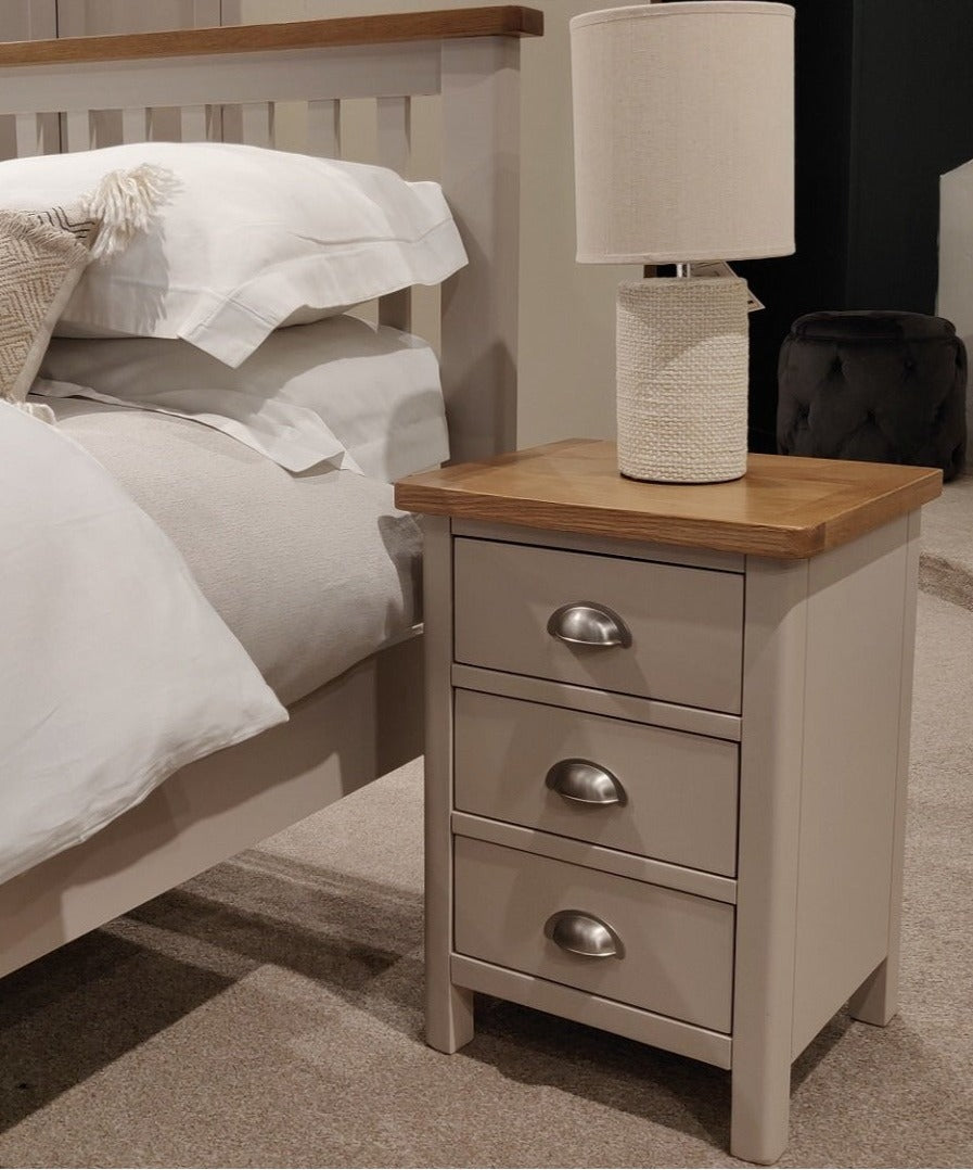 Harrogate 3 Drawer Bedside Table from Upstairs Downstairs Furniture in Lisburn, Monaghan and Enniskillen
