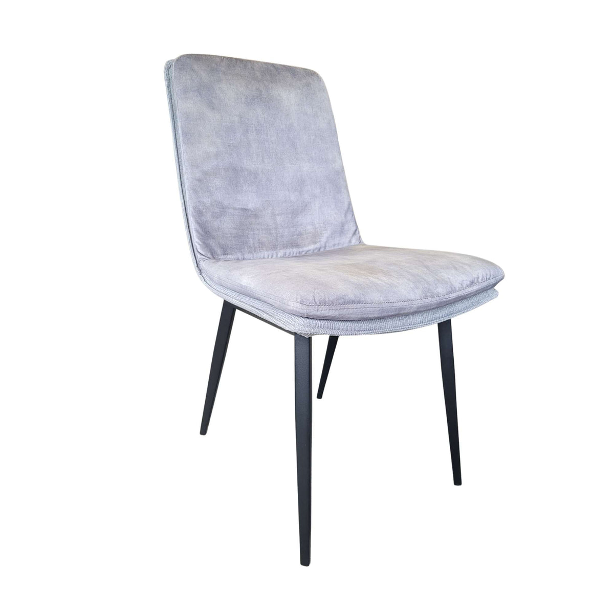 Suede grey cheap dining chairs