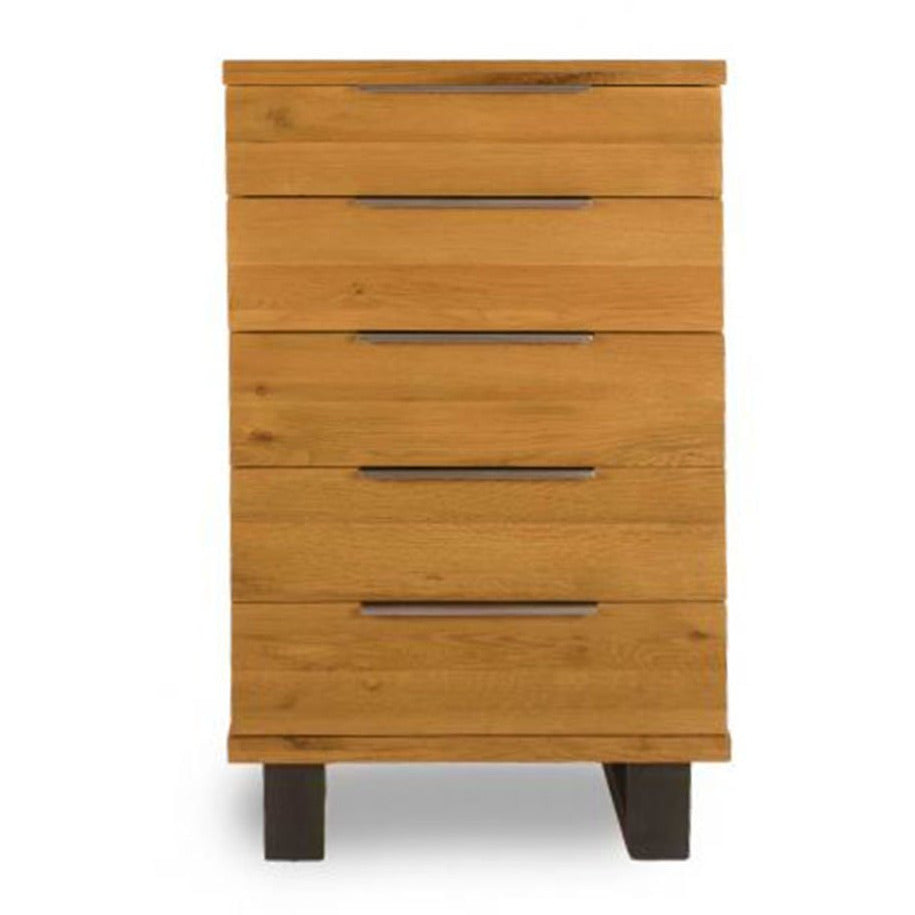5 drawer chest of drawers solid oak tallboy