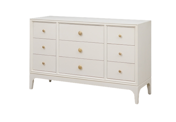 Kendall 9 Drawer Chest Ivory
