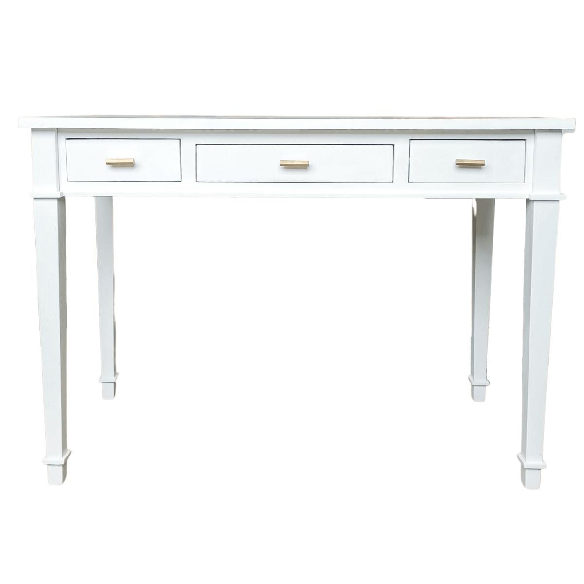 Kinley White 3 Drawer Dressing Table Desk
