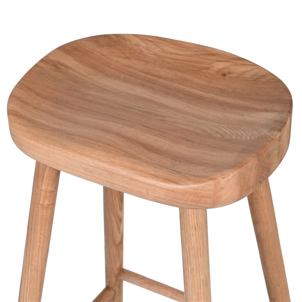 Weathered Oak Farmhouse Counter Stool- 4 Leg from Upstairs Downstairs Furniture in Lisburn, Monaghan and Enniskillen