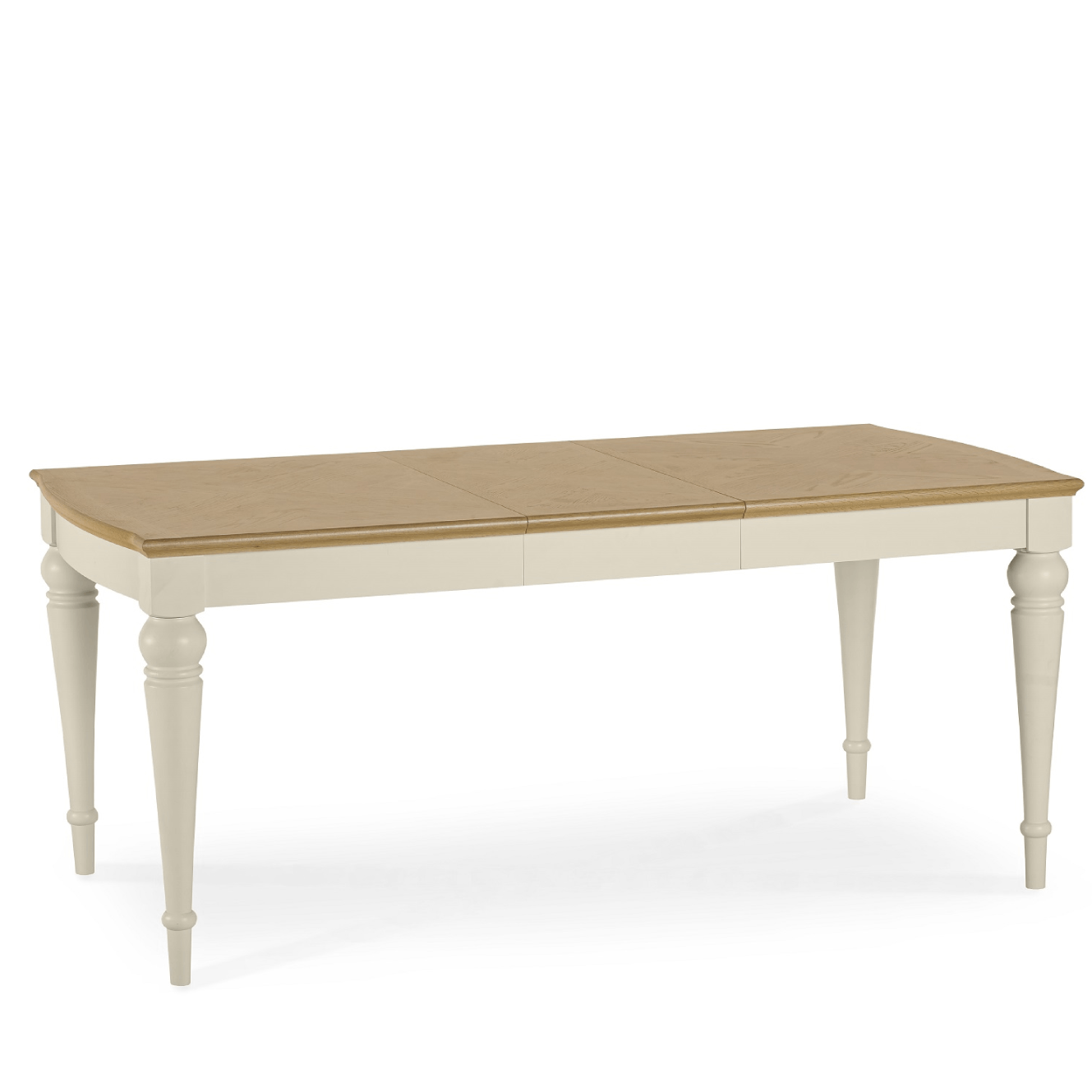 Montreux Large Extending 6 8 Dining Table Oak Antique White