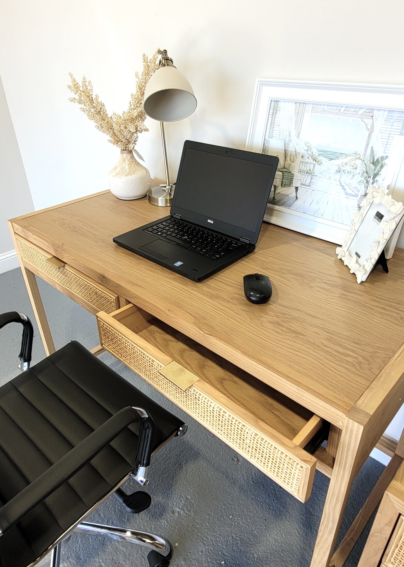 Newport desk with deals drawer