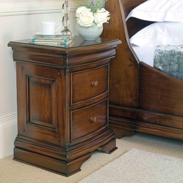 Normandie 2 Drawer Bedside Table from Upstairs Downstairs Furniture in Lisburn, Monaghan and Enniskillen