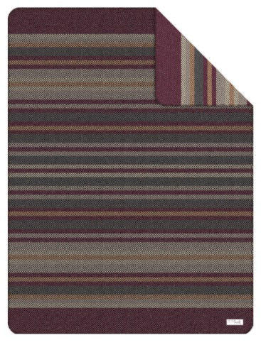 Jacquard blanket Stripe & Herringbone Throw