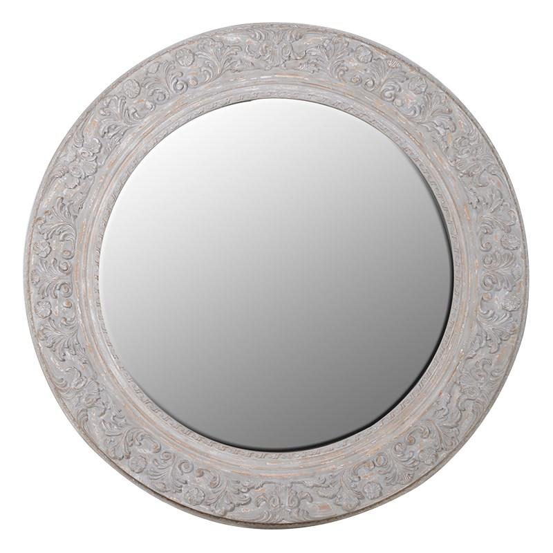 Grey Wash Leaf Scroll Mirror from Upstairs Downstairs Furniture in Lisburn, Monaghan and Enniskillen