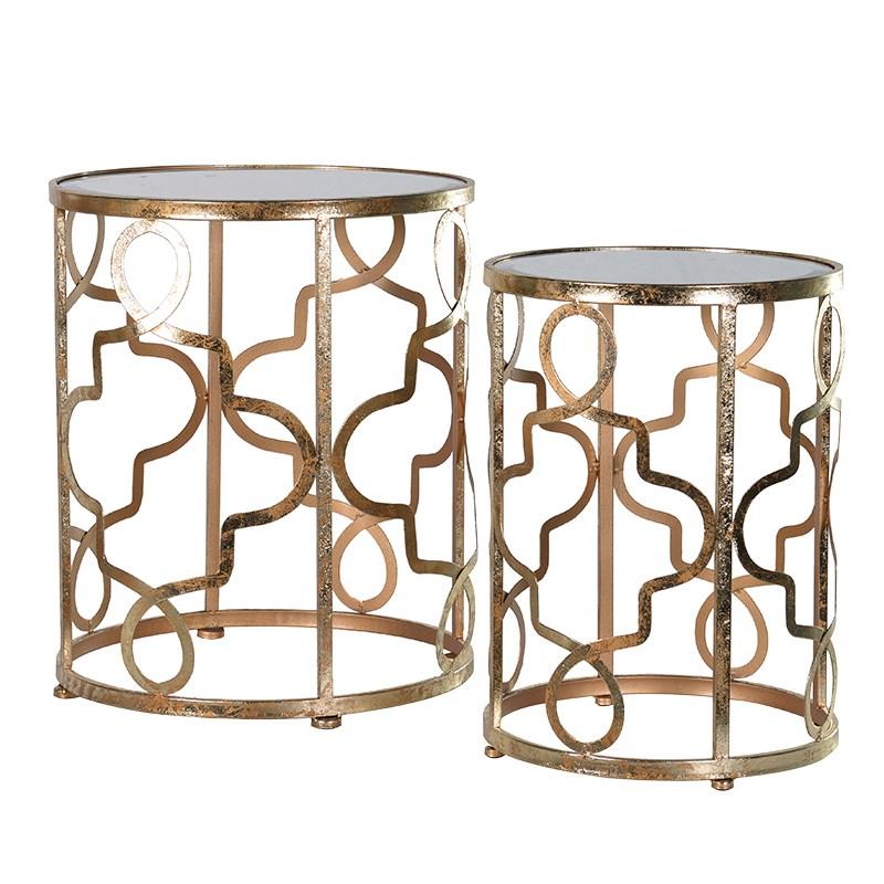Set of 2 Gold Nesting Tables from Upstairs Downstairs Furniture in Lisburn, Monaghan and Enniskillen
