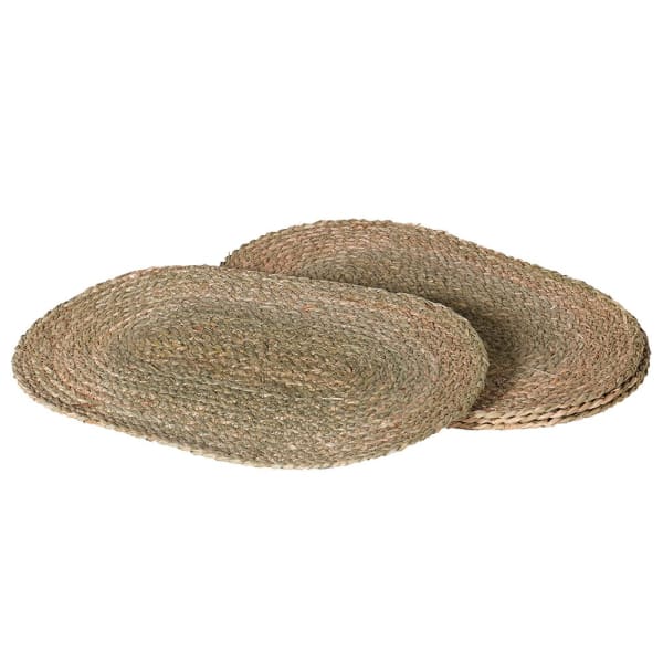 Oval Seagrass Placemats | rustic table wear  