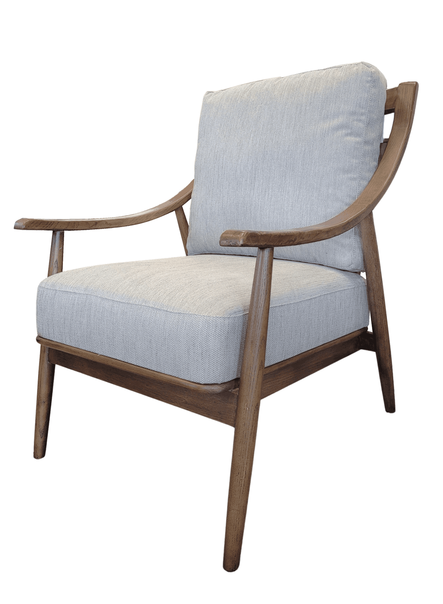 Victor Accent Chair Natural Herringbone
