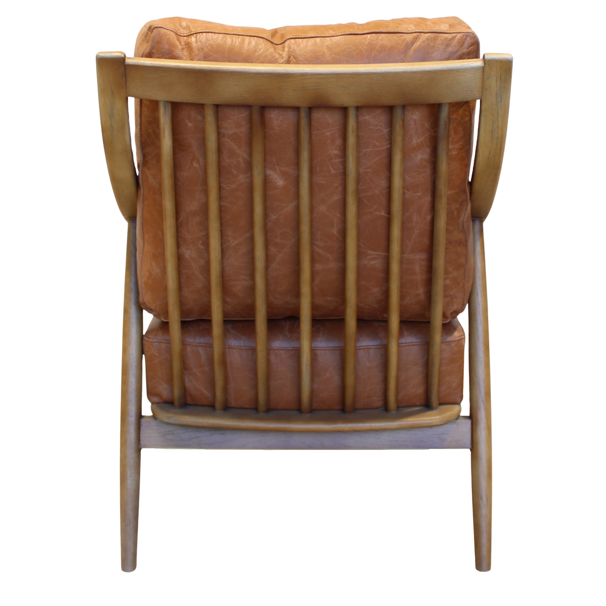 Victor Accent Chair Tan Leather