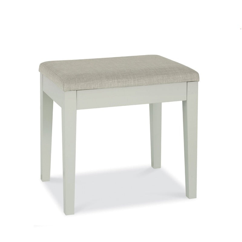 Ashby Soft Grey Bedroom Stool from Upstairs Downstairs Furniture in Lisburn, Monaghan and Enniskillen | dressing table stool