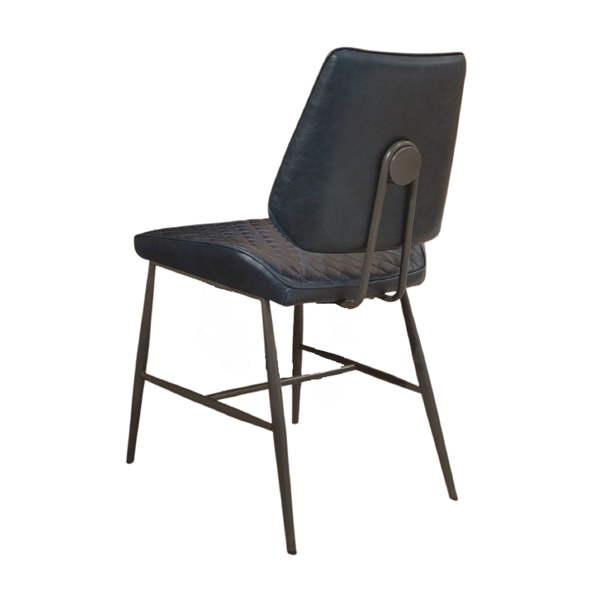Dalton Dining Chair Blue | blue faux leather dining chair 