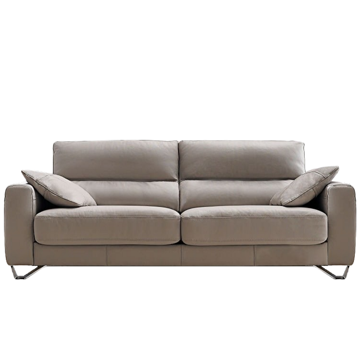 Lauren 3 Seater Slider Sofa - Light Grey