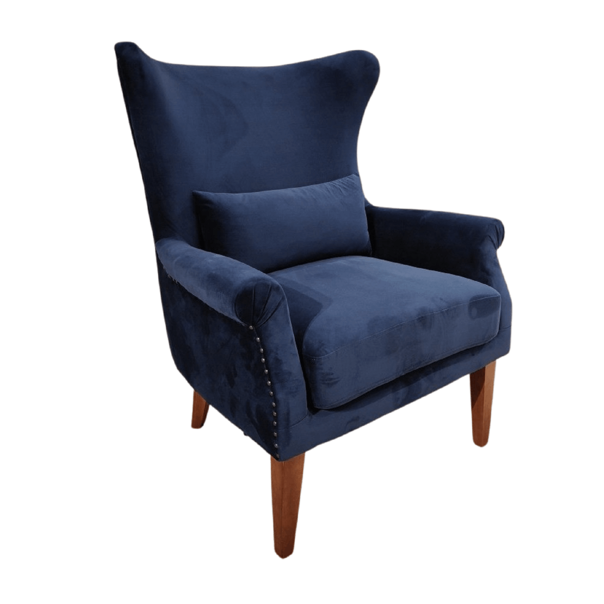 Myron Wing Chair Blue