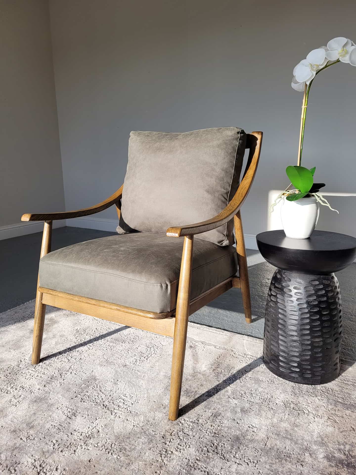 victor chair | accent chair | olive green chair