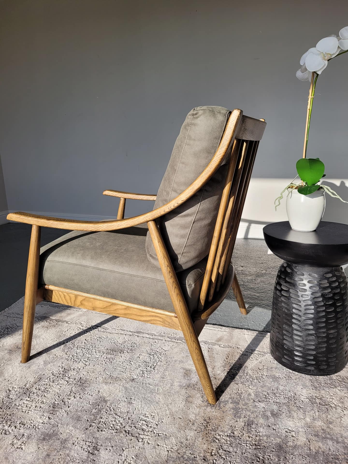 victor chair | accent chair | olive green chair